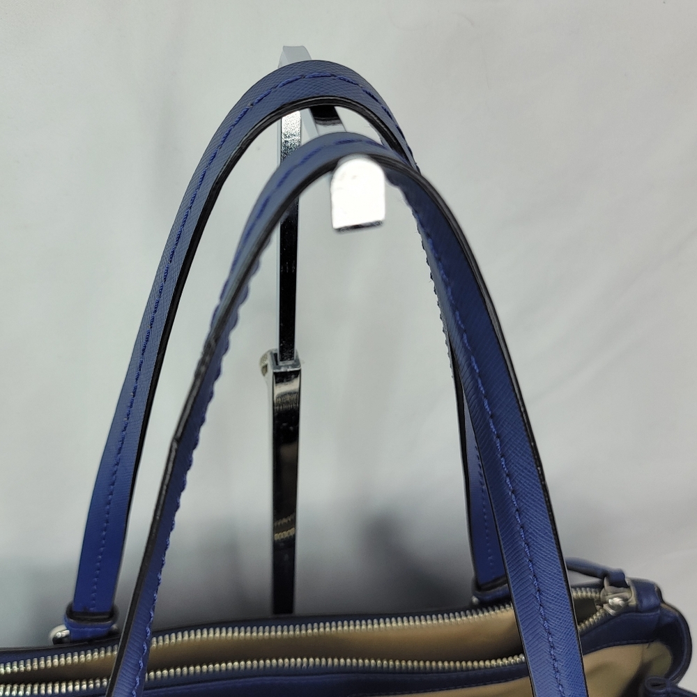 NEVER USED!! Elegant COACH Blue Leather Tote Bag - Picture 11 of 16